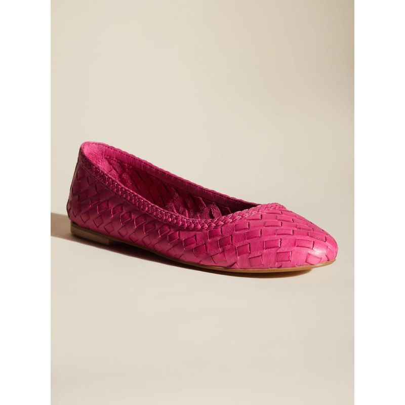 Peach Flores Women Pink Leather Ballerina (EURO 36)