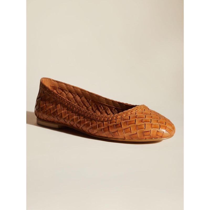 Peach Flores Women Tan Leather Ballerina (EURO 39)