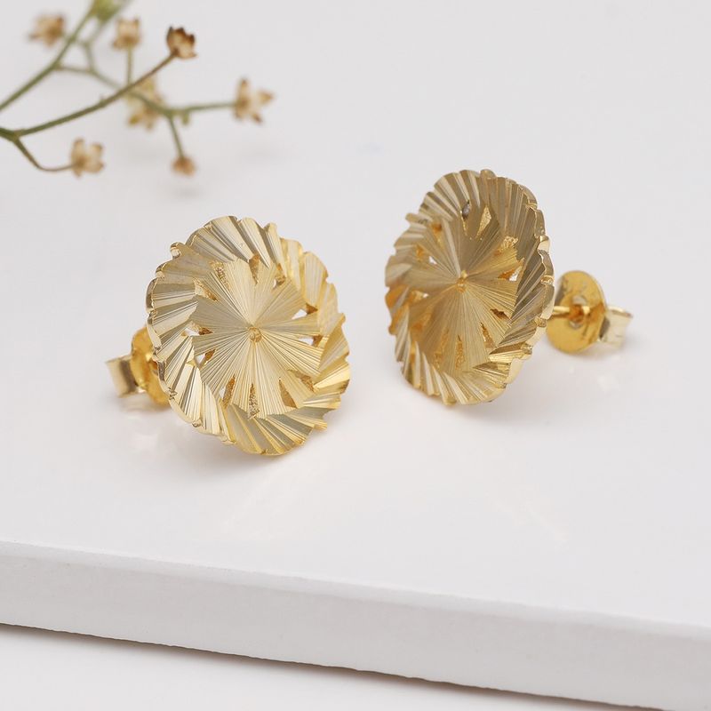 Giva 925 Sterling Golden Flower Blossom Stud Earrings For Women Buy