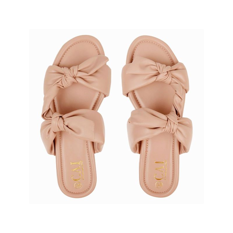 THE CAI STORE Solid Baby Pink Flats (EURO 35)