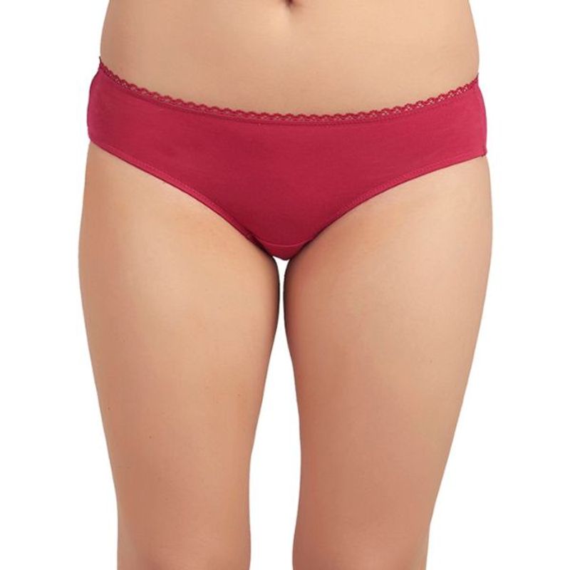 SOIE Women's Pink Cotton Brief Panty (3XL)