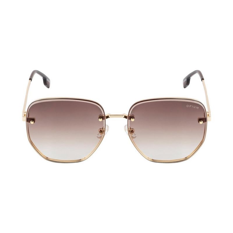 Buy Opium Eyewear Women Brown Oval Sunglasses with UV Protected Lens ...