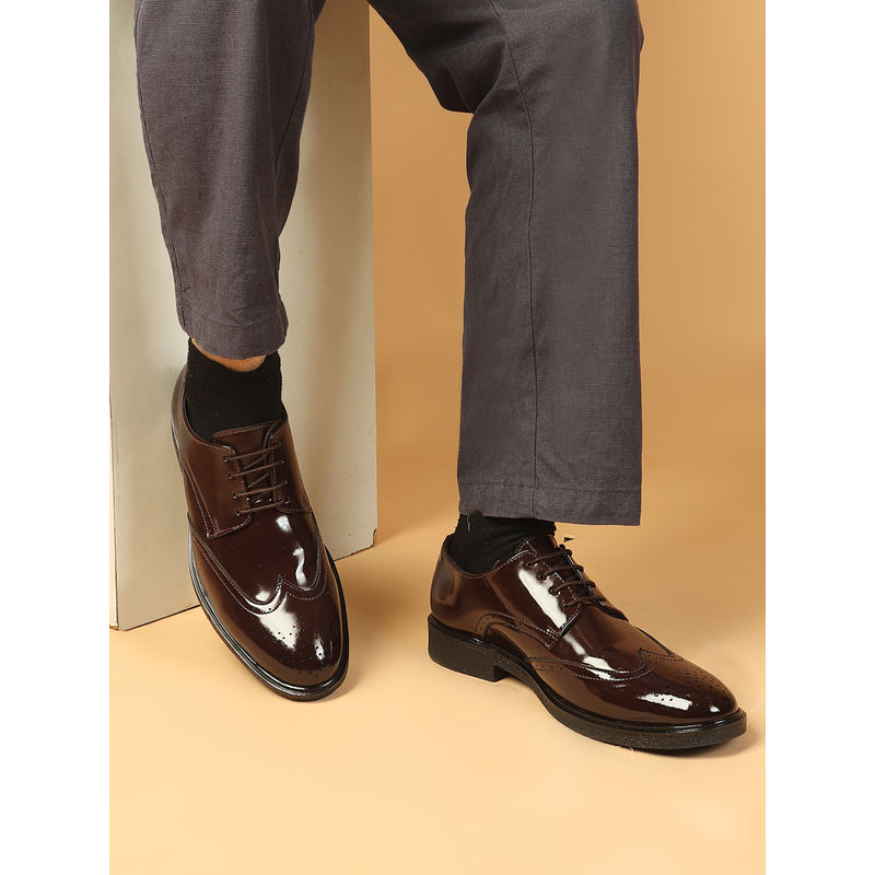 Carlton London Men'S Brown Formal Brogues (EURO 41)