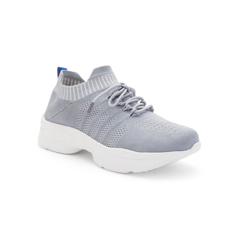 roar for good Grey Lace-Up Walking Shoes for Women Made from Recycled PET Bottles (US 5)