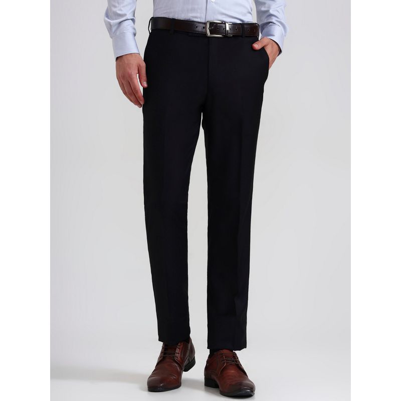 Metal Slim Fit Black Formal Pant (34)