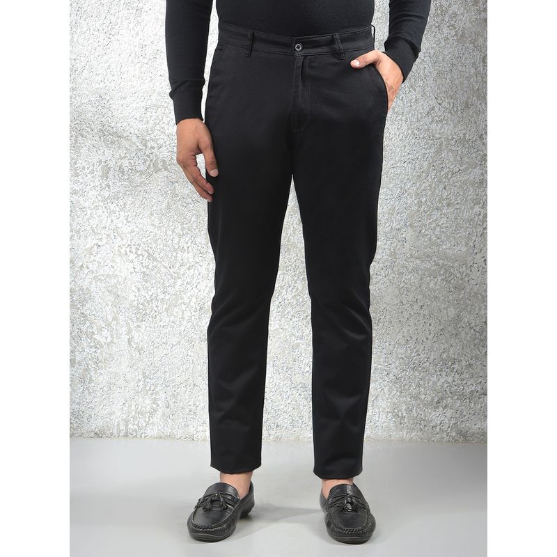 CRIMSOUNE CLUB Men's Black Solid Pant (32)