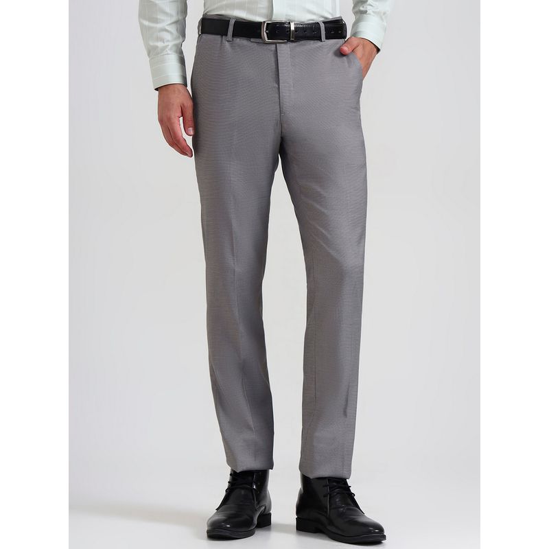 Metal Men Grey Blended Slim Pant (36)