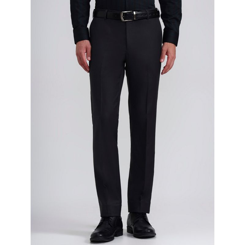 Metal Slim Fit Black Formal Pant (36)
