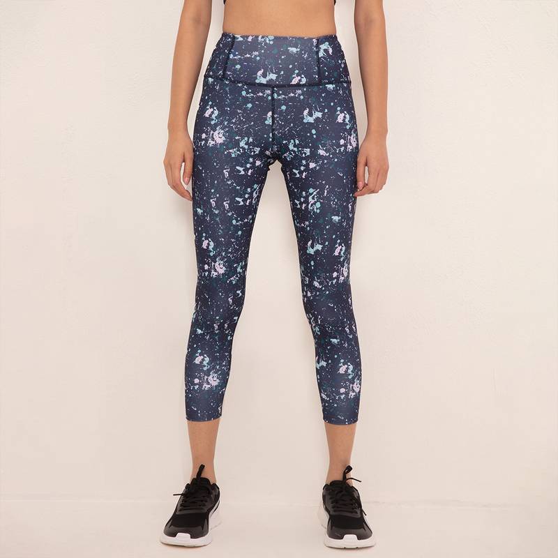 Nykd by Nykaa High Rise Trendsetter Printed Legging - NYK121 Splatter (L)