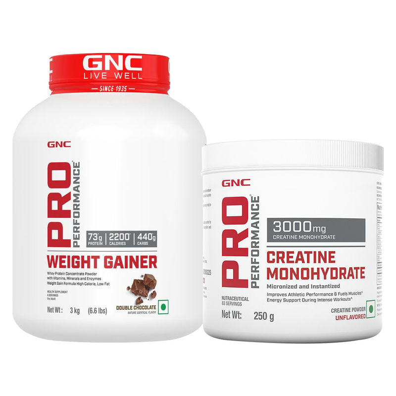 Buy GNC Pro Performance Weight Gainer (Double Chocolate) & Gnc Creatin