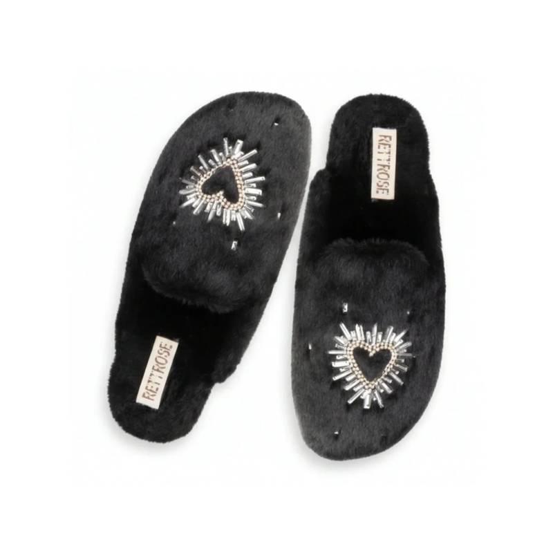 RETTROSE Dilnaz Fur Slippers (UK 4)