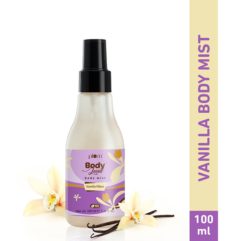 Plum BodyLovin' Vanilla Vibes Body Mist For A Long Lasting Vanilla Fragrance