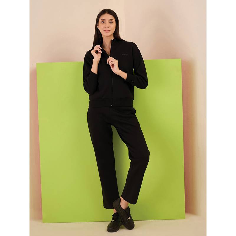 Sweet Dreams Black Solid Sweatshirt and Pant (S)