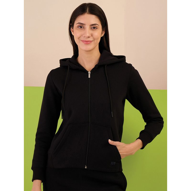 Sweet Dreams Black Solid Hoodie and Pant (2XL)