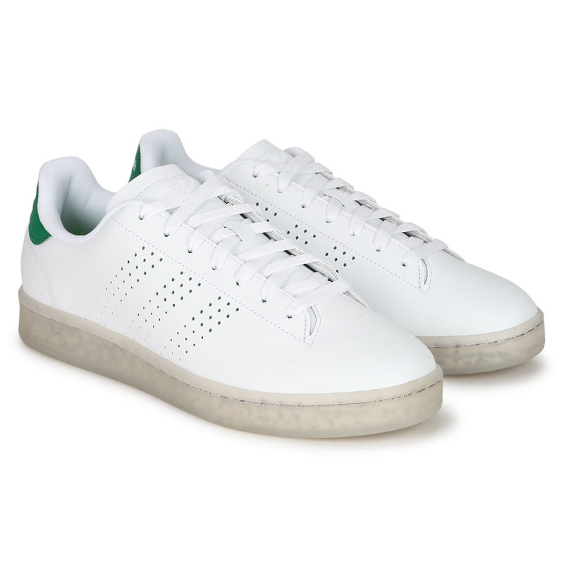 adidas ADVANTAGE ECO 2.0 White Tennis Shoes (UK 7)