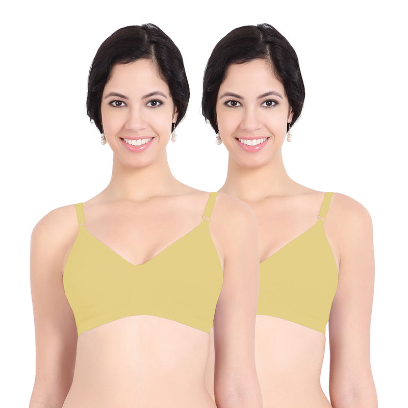 Sonari Health women's Regular Bra -Pack of 2 - Nude (34C)