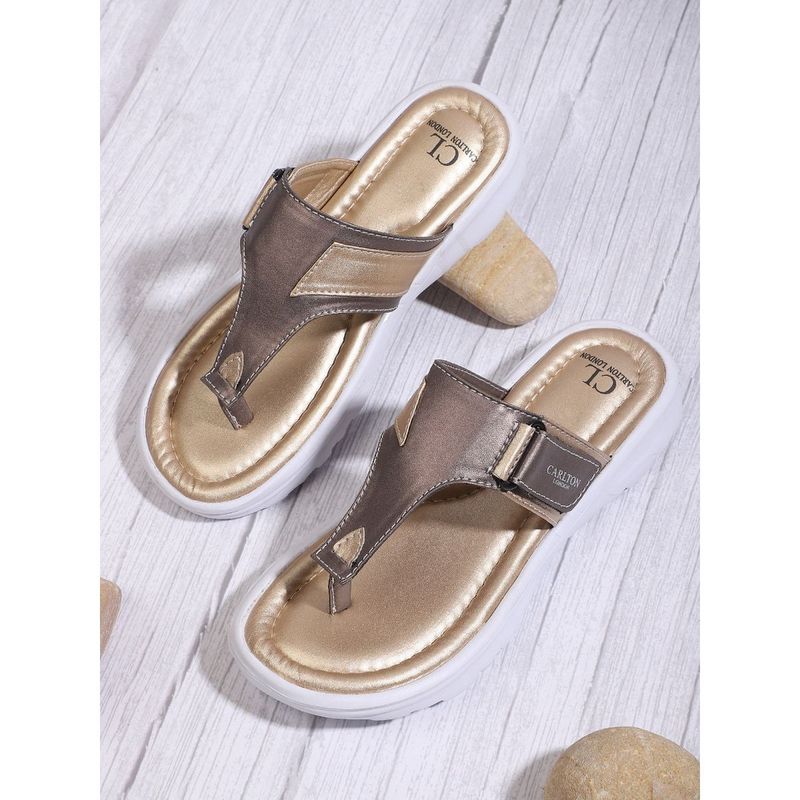 Carlton London Solid Copper Flipflops (EURO 36)