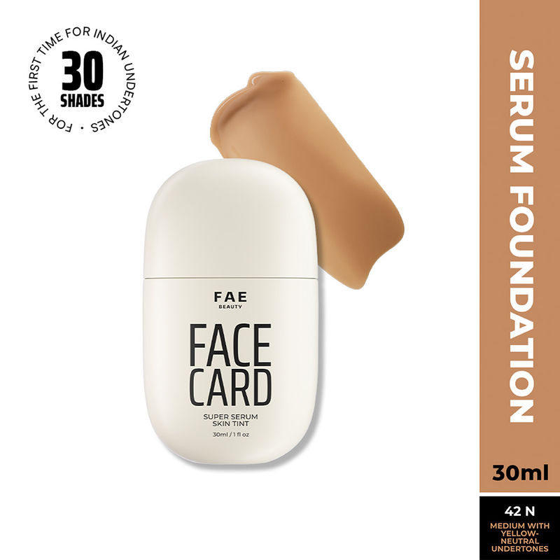 FAE Beauty Face Card Super Serum Skin Tint Foundation - 42N Neutral