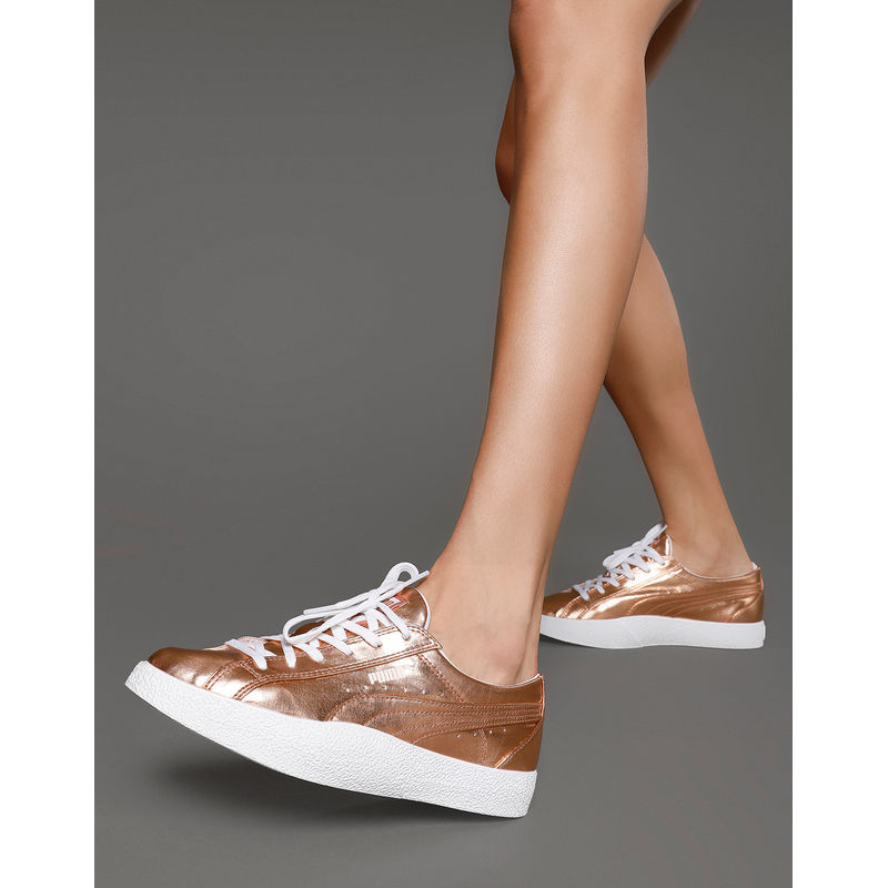 puma carina metallic sneakers
