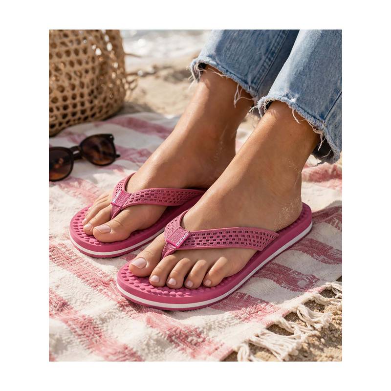 WOODLAND Women's Pink Comfortable Soft Sole Lightweight Home Wear Flipflops (EURO 41)
