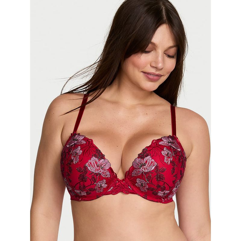 Victoria's Secret Dream Angels Beautiful Bows Embroidery Push-Up Bra (32C)