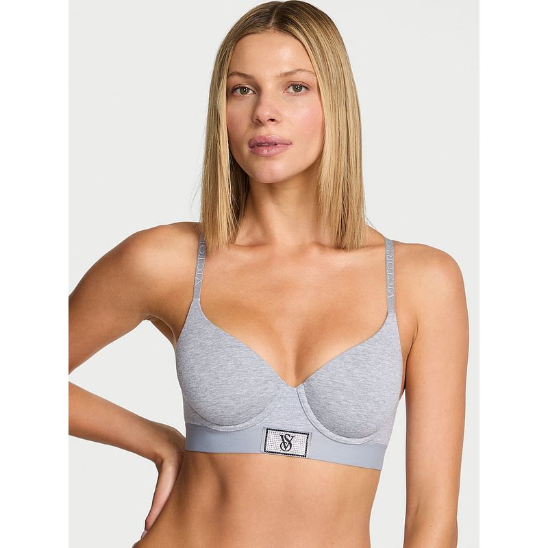 Victoria's Secret The T-Shirt Shine Patch Lightly Lined Demi Bra (38DD)