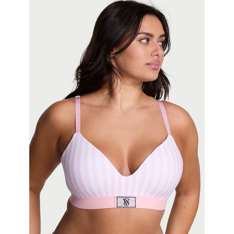 Victoria's Secret The T-Shirt Shine Patch Lightly Lined Wireless Bra (34B)