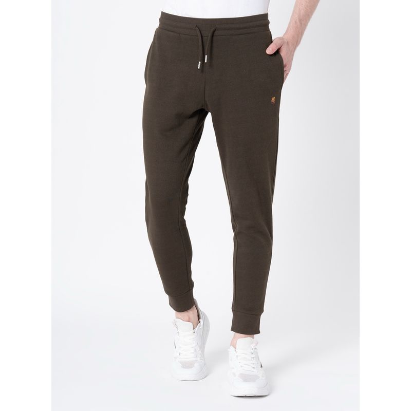 Red Tape Men Dark Olive Solid Jogger (32)