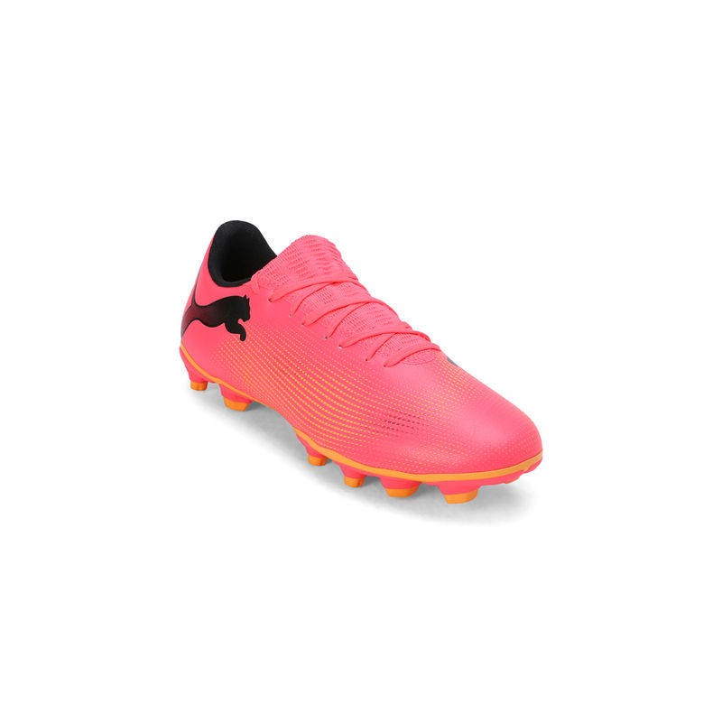 Puma FUTURE 7 PLAY FG/AG Mens Pink Football Shoes (UK 7)