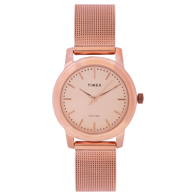 Timex Rose Gold Toned Women Watch