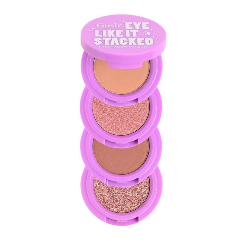 Gush Beauty 4 In 1 Eyeshadow Palette Easy To Blend Pink Rock