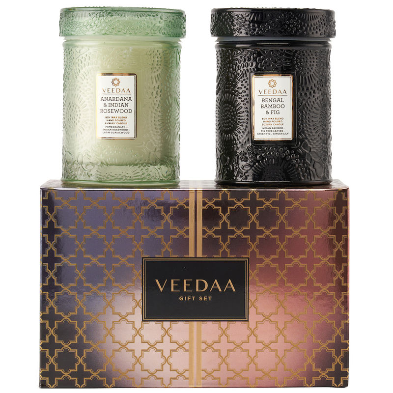 Buy Veedaa Candles Mandala Glass Duo Gift Set Style 4 Online