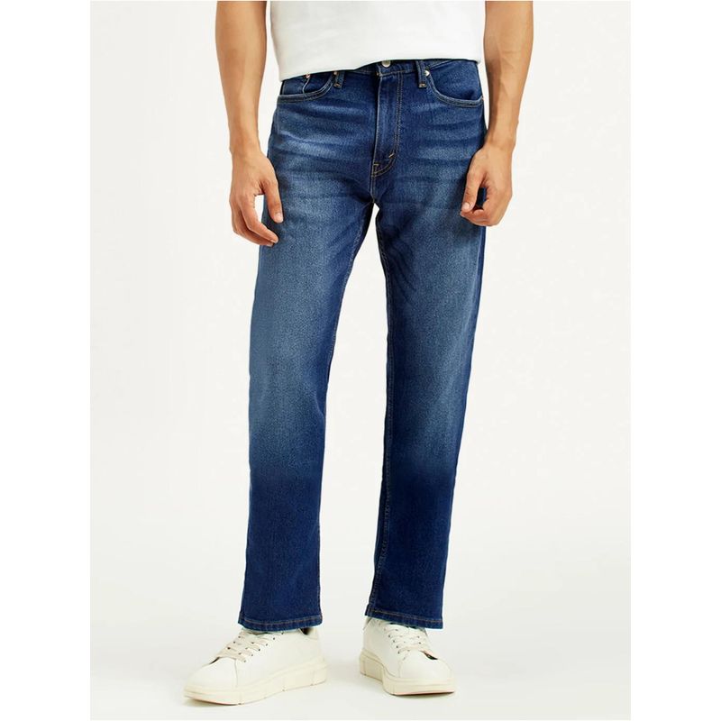 Levi's Men'S 505 Straight Fit Indigo Jeans (38)