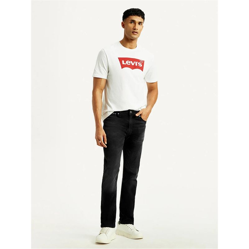 Levi's Men'S 513 Slim Straight Fit Black Jeans (38)