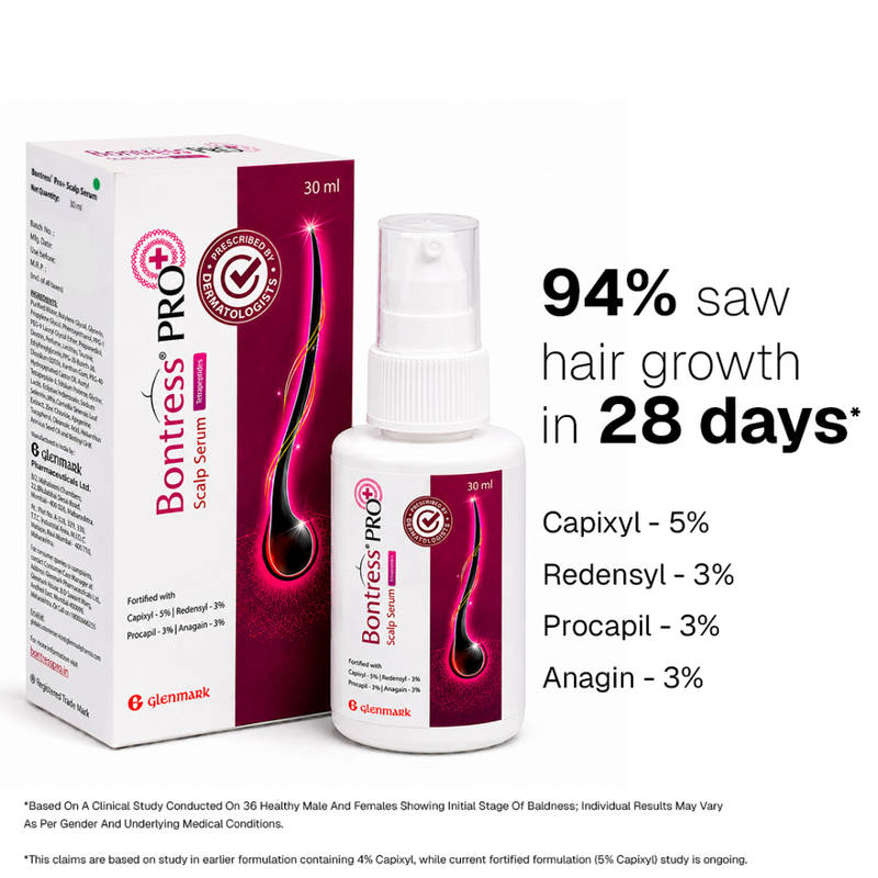 Bontress Pro+ Scalp Serum Fortified With Redensyl, Procapil, Capixyl & Anagain