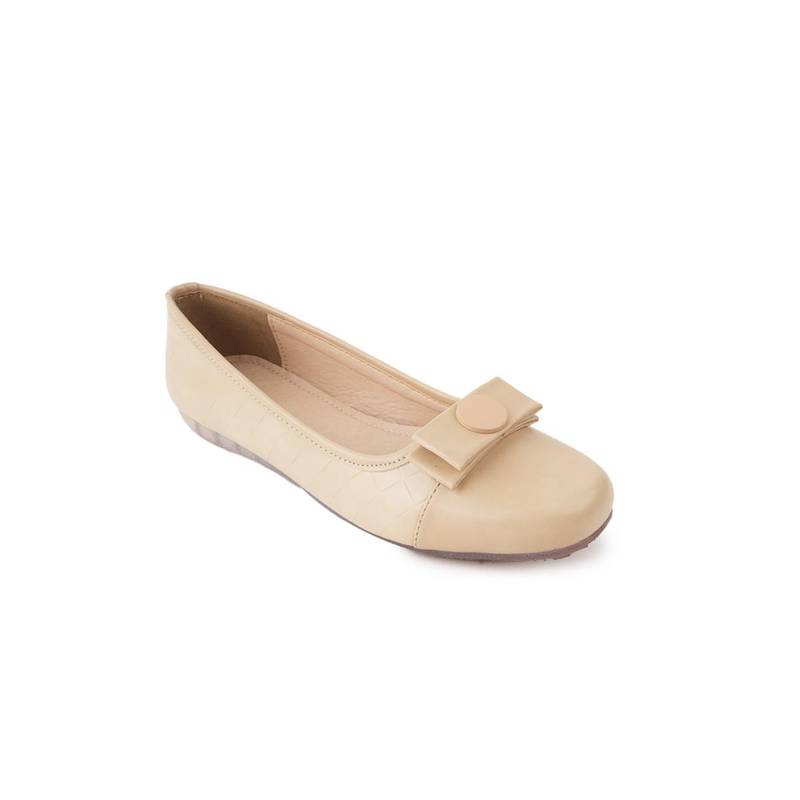 SCENTRA Adelita Beige Cushioned Ballerinas (EU 36)