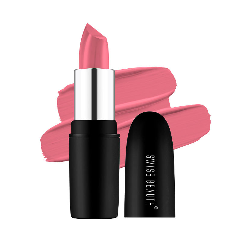 Swiss Beauty Pure Matte Lipstick - 202 Peaches N Cream
