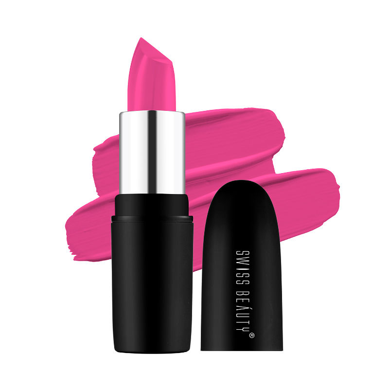 Swiss Beauty Pure Matte Lipstick - 205 Lush Pink