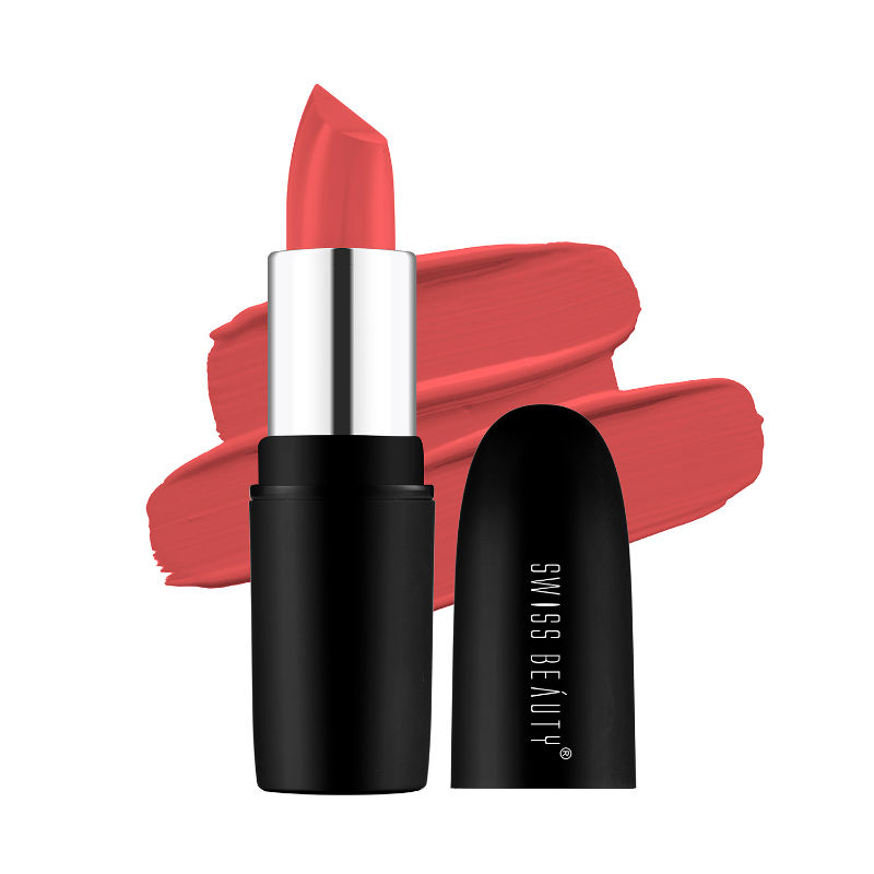 Swiss Beauty Pure Matte Lipstick - 217 Apricot