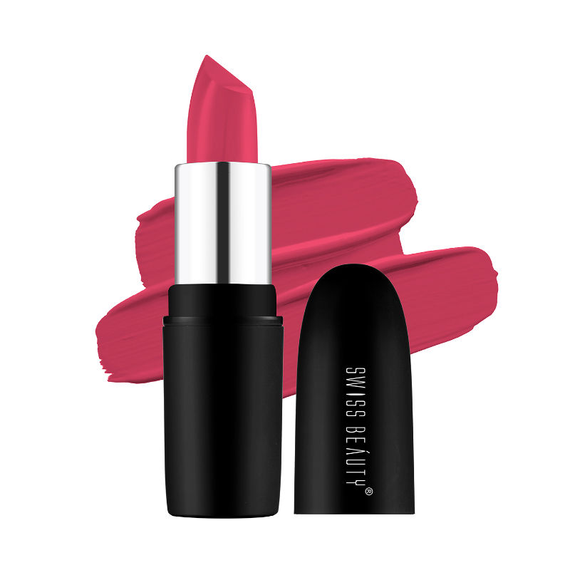 Swiss Beauty Pure Matte Lipstick - 218 Pixie Pink