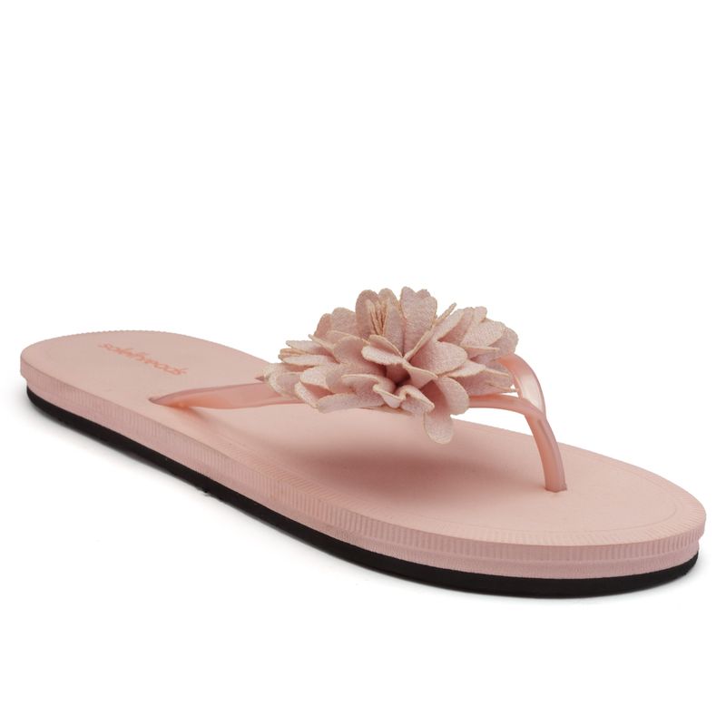Blush pink flip store flops