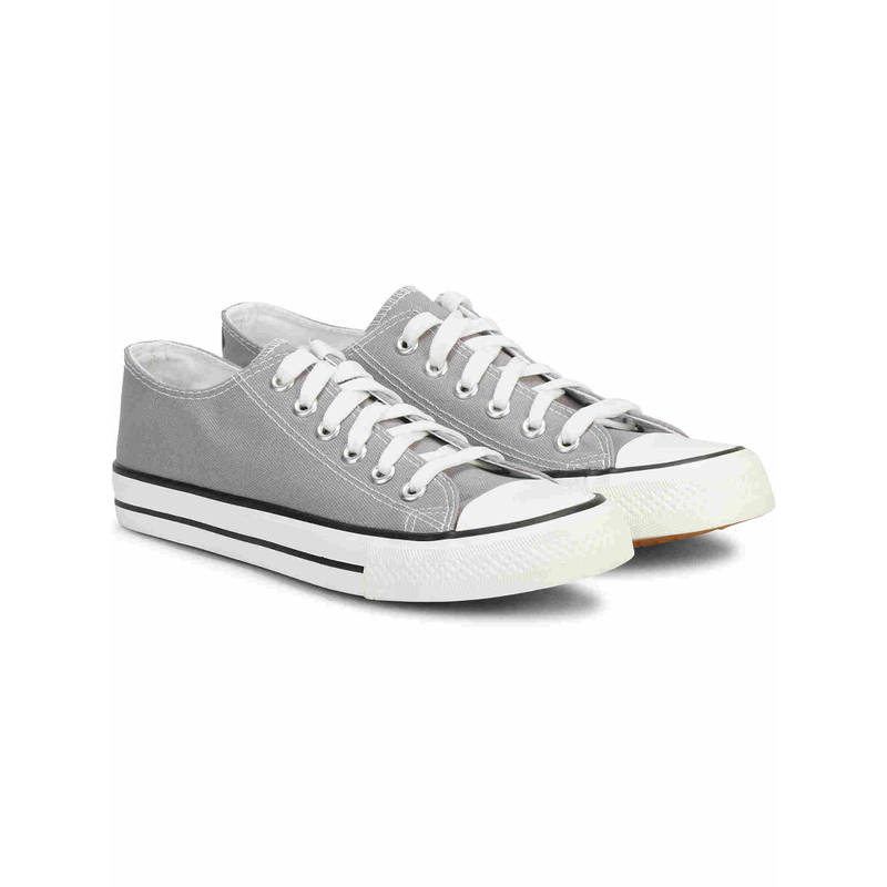 MOZAFIA Women Grey Casual Comfortable Lifestyle Ankle Sneakers (UK 3)