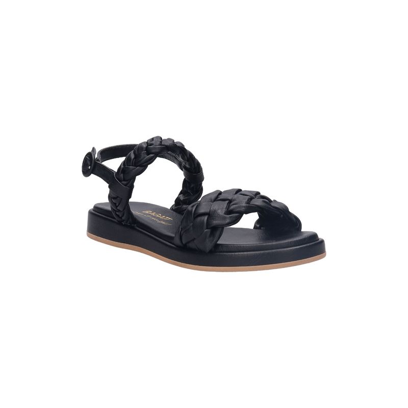 BAGATT Ravenna Black Women Flat Sandals (EURO 36)