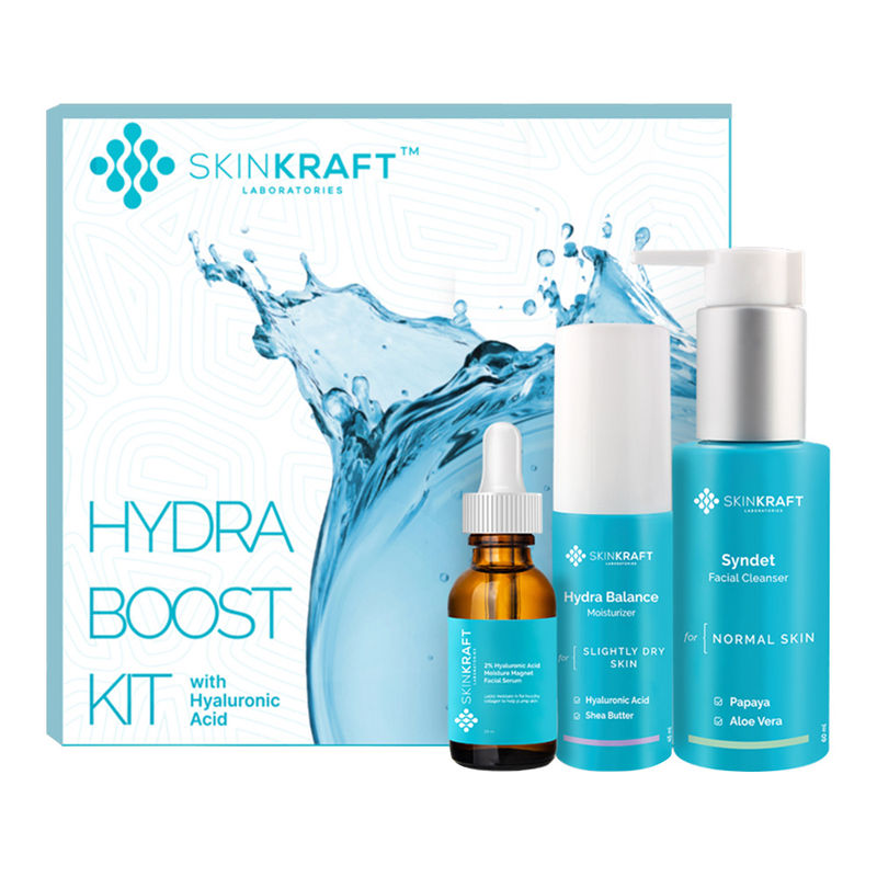 Skinkraft Hydra Boost Kit Face Wash, Moisturiser & Face Serum Buy