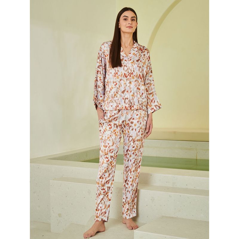 Dusk Attire Elvy Shirt and Pyjama (Set of 2) (XS)