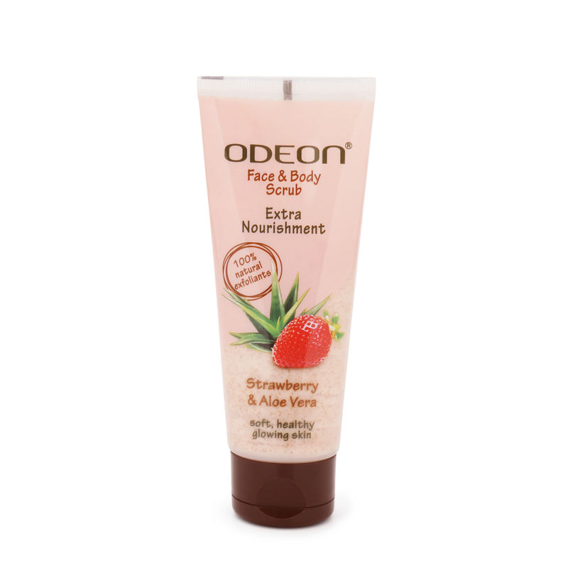 ODEON Extra Nourishment Strawberry & Aloe Vera Face and Body Scrub