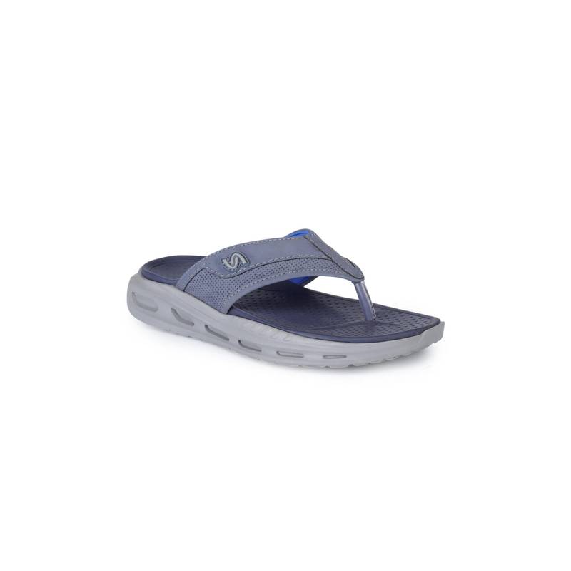 SOLETHREADS Men Grey Casual Lightweight Anti-Slip Eva Flipflops (EURO 42)