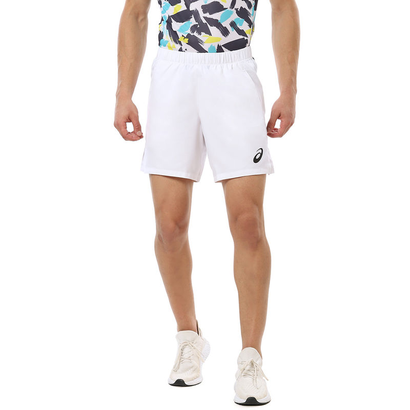 Asics Match 7In White Men Tennis Shorts (S)