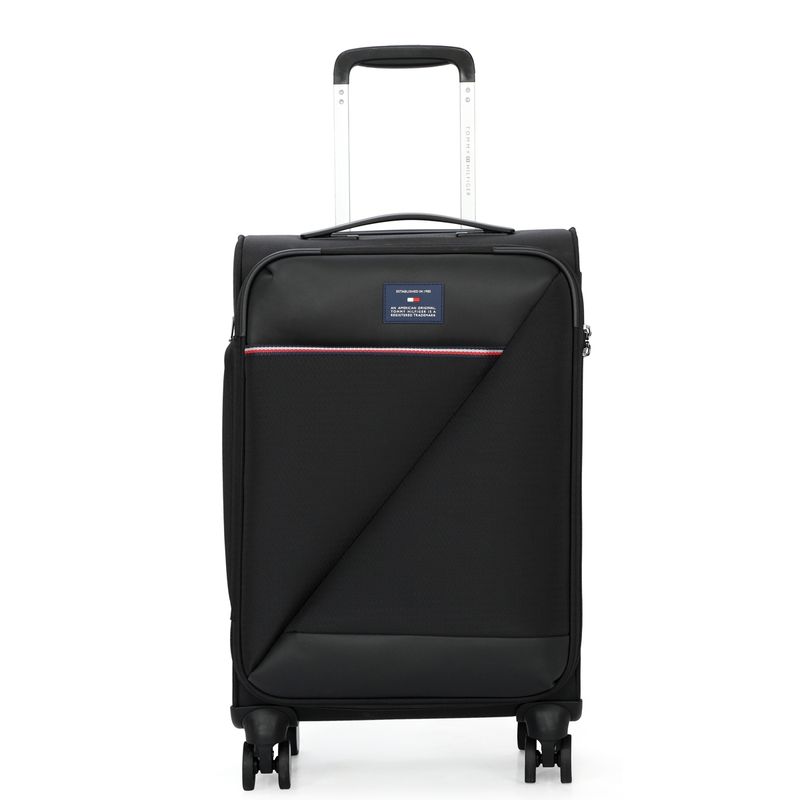 Tommy Hilfiger San Diego Unisex Polyester Soft Luggage Black (S) Buy