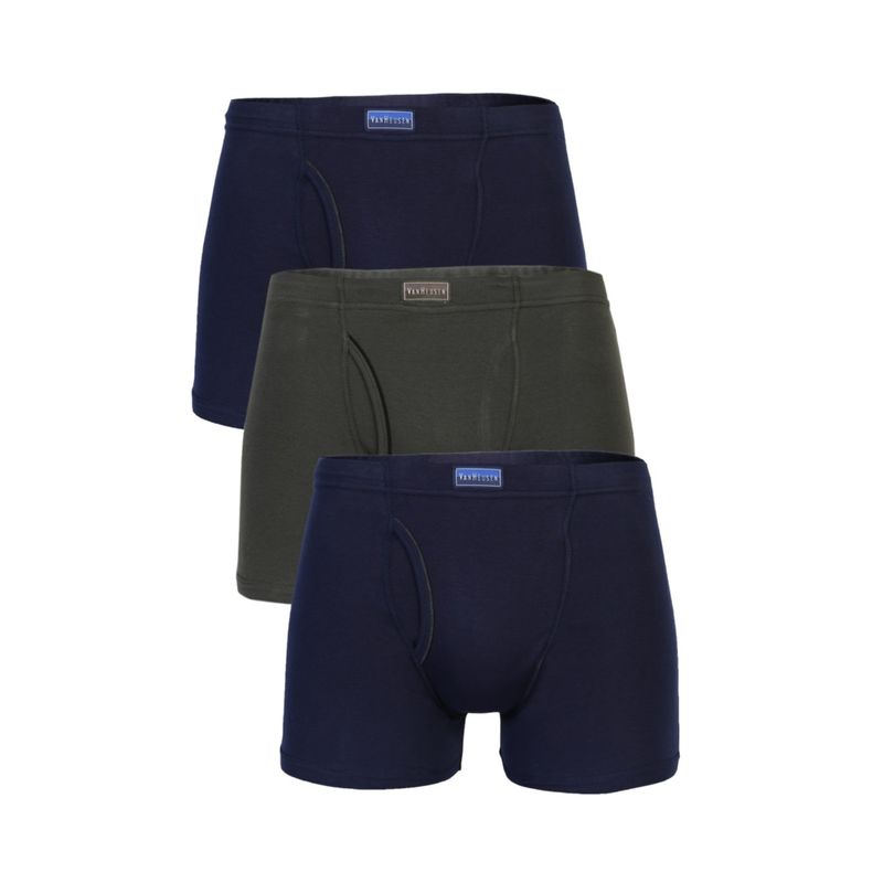 Van Heusen Men Pack of 3 Antibacterial & Colour Fresh Boxer Briefs - Multicolour